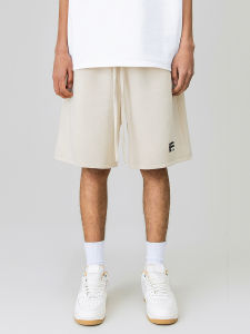 Quần Short Thể Thao Nam FOH in Chữ Cạp Cao Mùa Hè Phong Cách Đường Phố Mỹ Quần Dài Năm Điểm Rộng Rãi