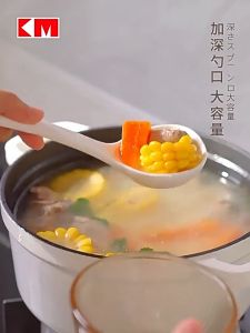 【iMall】Plastic Soup Ladle Long Handle Spoon Colander Strainer Scoop Soup Sudu Senduk Cooking Steamboat Kitchen Dapur 汤勺