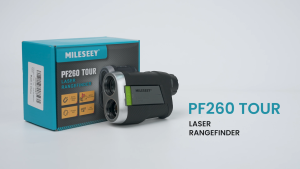 MILESEEY PF260 Tour Golf Rangefinder with Slope 1100 yd Rechargeable Laser Range Finder Golf ±0.4 yd Accuracy Flag Lock Vibration Golf Accessories