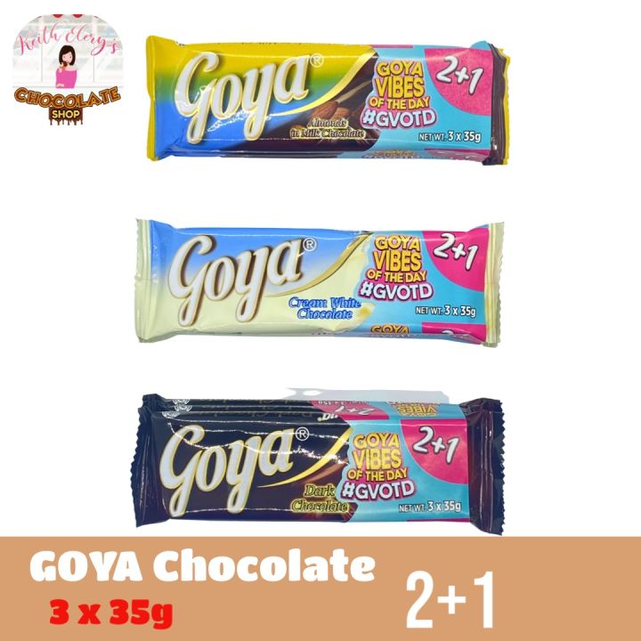 Goya Chocolate Bar (White/Milk Chocolate/Dark) | Lazada PH