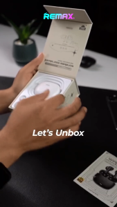 Fon Telinga REMAX TWS Wireless Stereo Bass Earbuds Noise Cancelling Bluetooth Earbuds With Mic For Call Air Buds 无线耳机 藍牙耳機無線 LMW7N