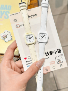 Tide color | Children Line Cat Collab Watch Silent Digital Time Only