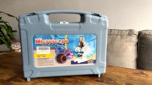 BABYCOLOR 58PCS Mikroskop Kit 100X-1200X Lab LED Sains Mikroskop Dukasi Dini Premium Kit Science Educational Toys Mainan Untuk Anak