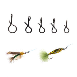 100PCS High Carbon Steel Fly Fishing Snap Quick Change Clips Sabiki Rig Jig Lure Spinner Connector Fishing Terminal Tackle