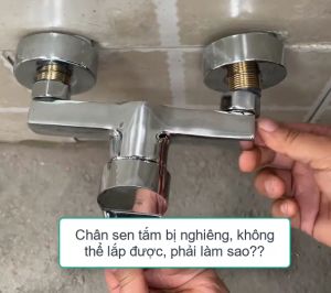 01 Phụ kiện chân sen vòi nóng lạnh điều chỉnh góc lệch hướng lệch tâm thông minh tiện dụng