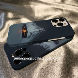 Nordic Style Creative Illustration Mountain Scenery iPhone 17 pro Max Case Lightweight Apple 17 New Model 17 pro Artistic Design