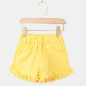 Girls Summer Thin Denim Short Pants Children Casual Fashion Outerwear Baby Cotton Polyester Blend Breathable mid Waist Shorts