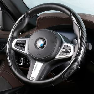 [Limited Time Offer] Toyota Gr Sport Carbon Fiber Texture Water Transfer Printing Steering Wheel Cover Car Interior Accessories for Hilux Innova Corolla Cross Rush Calya Yaris Vios