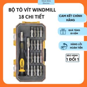 Bộ tô vít đa năng WINDMILL 18 chi tiếtbộ tua vít Windmill bộ tuốc nơ vít 18 chi tiết hộp tua vítbộ tô vít