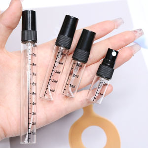 56 pcs+6 tools 2/3ml graduated perfume bottle transparent glass spray bottle 5/10ml refillable portable travel sample bottle