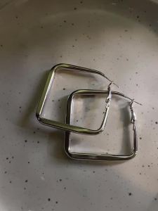 2026 Fashion Gold Color Big Square Hoop Earrings For Women Exaggerated Metal Geometric Irregular Circle Earrings Jewelry