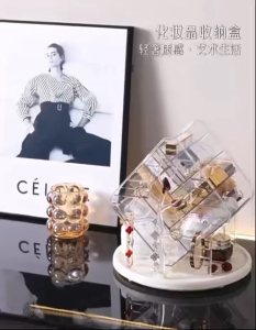 360° Rotating Clear Cosmetic Organizer Multi-use for Makeup Jewelry & Stationery/Must-have Organizer for a Neater Home