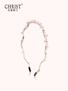 Princess Style Beaded Crystal Fabric Hairband Womens Fashion Hair Accessories Handmade Feifei Summer New Arrival