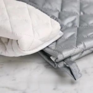 la1-2pcs Oven Gloves Long Cotton Oven Mitts BBQ Glove Kitchen Accessories 23In Heat Resistant Anti-hot Baking Gloves Cooking Tool