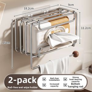 YONGLE | Punch-Free Wall-Mounted Tissue Holder