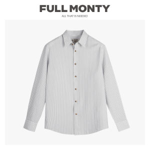 Cotton Breathable Stripe Pattern Shirt Light Thin for Summer