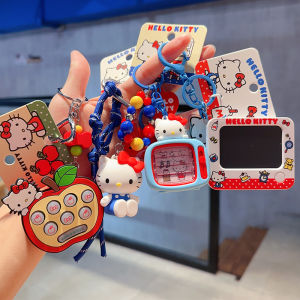 Takara Tomy | Anime Hello Kitty Keychain Kt Cat Accessories Charm Backpack Car Key Ring Figures Keyring Doll Girl Birthday Accessories Gifts