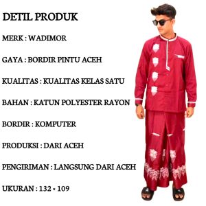 Sarung Atlas pria Dewasa terbaru 2021 motif bordir pintu aceh /Sarung Atlas idaman harmoni Motif BHS