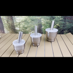 Stainless Steel Mortar and Pestle Kitchen Garlic Pugging Pot Pharmacy Bowl Pepper Spice Grinder Pot Household