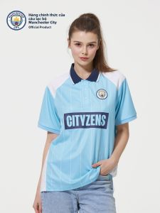 ALL STAR PARTNER | Áo Polo Xanh Dương Sọc Đen Phong Cách Retro Thoáng Khí Tay Ngắn