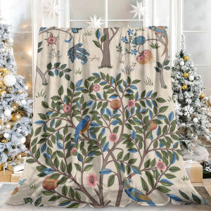 Beast Kingdom | Vintage Sunflower Bee Floral Flannel Blanket Soft Fuzzy Plush Cozy Warm Throw for Sofa Bed Couch Home Decor Gifts