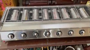 BẾP NƯỚNG GAS 8 HỌNG BBQ INOX CAO CẤP