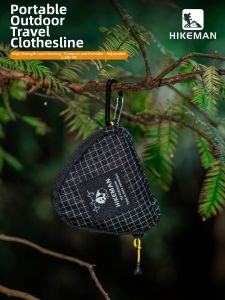 HIKEMAN | Portable Travel Drying Rope Windproof Easy-to-Use Clothesline No-Drill