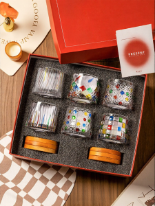 MODERN SWEETHOME | Rotatable Whisky Glass Set Wedding New Home Moving Gift