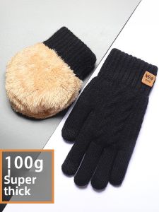 JIFANPAUL | Windproof Warm Thick Knitted Gloves