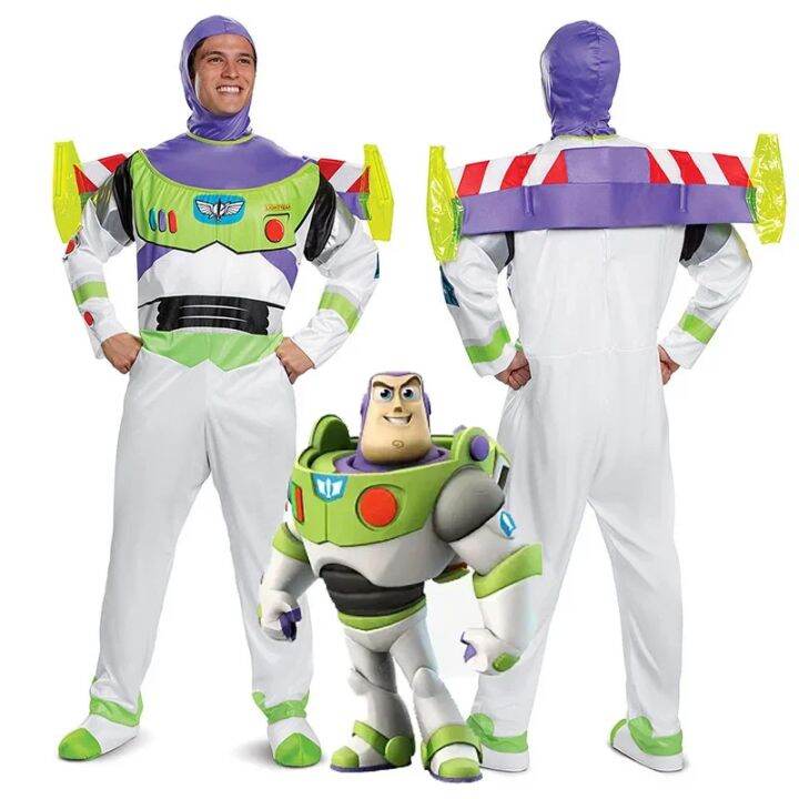 Adult Toy Story Buzz Lightyear Cosplay Costume Bodysuit Wing Suit ...