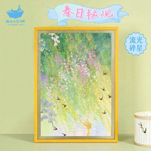 Bộ Ghép Hình Bức Tranh Phong Cảnh Ánh Sáng Chảy Sao Tan Vỡ Phiên Bản Người Lớn