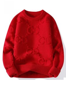 ROMON | Romon Mens Thickened Round Neck Knitwear Fashionable City Style Long Sleeve Casual Wear Suitable For New Years Celebration