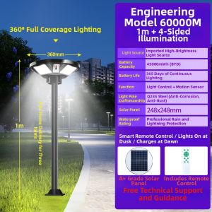 Motion Sensor Solar Outdoor Garden Road Light