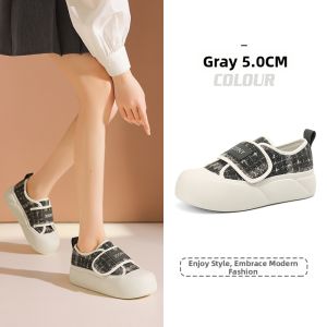 Josiny | Velcro Thick Soft Grey versatile Height-increasing Loafers