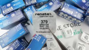 ถ่านนาฬิกา กระดุม Renata 379 / SR521SW Silver 1.55V Swiss made (ดีที่สุด) แบ่งขาย 1ก้อน