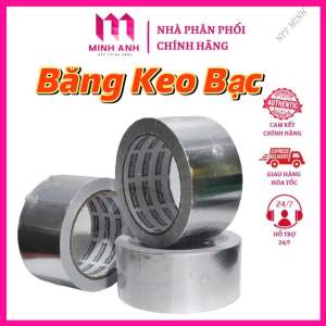 Băng keo bạc. Băng dính nhôm cao cấp chịu nhiệt 5cm x26m chống nước bảo ôn hỗ trợ che vết cắt liền da cây cảnh