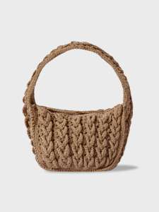Who A U Crochet Knit Hobo Bag