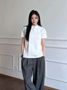 LIUBU | Áo Polo Tay Ngắn Thời Trang Đính Nút