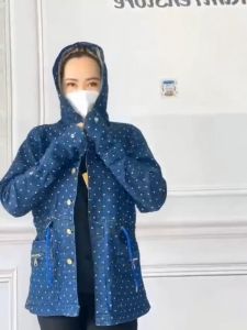 Áo Chống Nắng Nữ Vải Jean Cực Mát - Co Giãn Tốt- Chống Tia Uv Tia Tử Ngoại Gây Hại Cho DaChống Nắng Cực Tốt - Kim Yến Mẹ và Bé