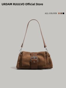 URCDN RDALVO | Versatile Business and Commute Retro Mocha Brown Shoulder Bag