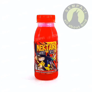 SEMPATI GROSIR Super Nectar Nektar 150ml Isi 12 Pcs Vitamin Suplemen Protein Burung Sogon Konin Ninja Kolibri Trucuk Trucukan Pleci Pakan Makanan Minum Harian Burung Pemakan Madu Buah