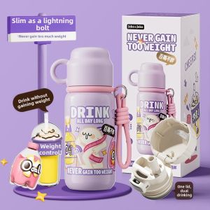 NAIFUNA | Children School Thermal Cup Straw Drinking