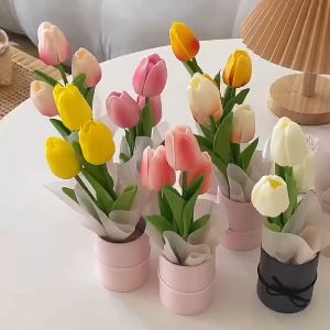 Feyhlong99 ดอกทิวลิป ดอกไม้ประดิษฐ์ ดอกไม้ปลอม พรถ่ายรูป ทิวลิป