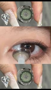 Lens Xanh Lá Kính Áp Tròng 1 Cặp 0 Độ EYESHARE Hạn Dùng 1 Năm 14.0mm/14.2mm/14.5mm Mềm Mại