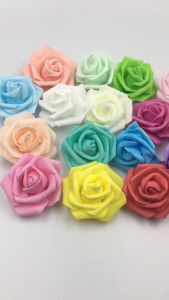 [Ready Stock] Muduan® 25/50/100Pcs Artificial PE Foam Rose Flowers Head DIY Wedding Home Decor