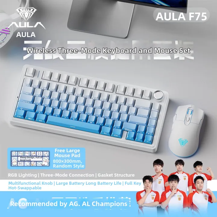 AULA | Bộ Bàn Phím và Chuột Chơi Game Bluetooth