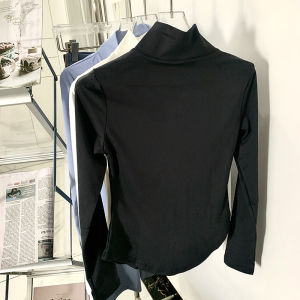 Womens Fitness Clothing Long Sleeve Zipper Neck Outdoor Casual Sports Tight Sensation Yoga Sunscreen Wear Breathable Quick Dry