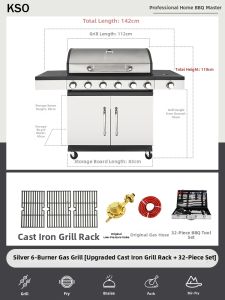 KSO | Dual Fuel Stainless Steel BBQ Grill