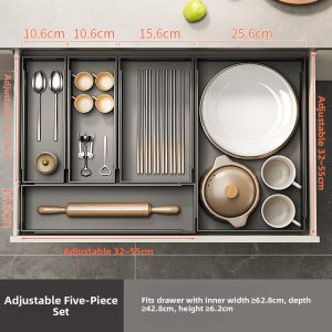 DOOPO | Expandable Stainless Steel Kitchen Drawer Organizer