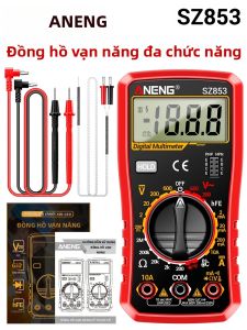 ANENG | Máy Đo Vạn Năng Kỹ Thuật Số Thông Minh ANENG SZ853 Đo Điện Áp AC/DC 600V 1999 Số Đo Độ Chính Xác Cao Tích Hợp Chức Năng Đo Nhiệt Độ Bút Thử Cảm Ứng Dành Cho Việc Sửa Chữa Điện DIY